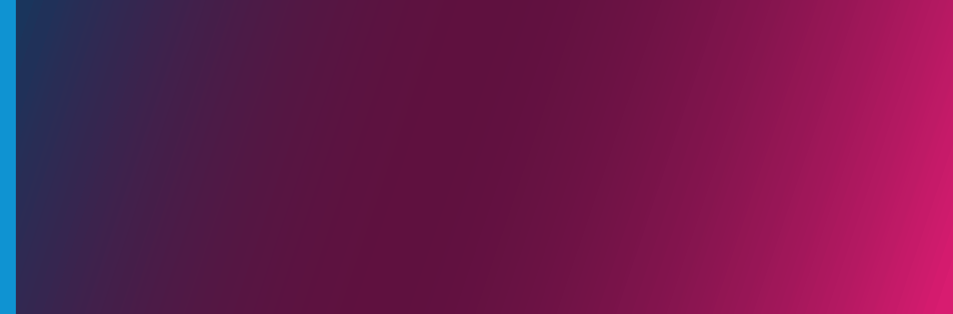 Banner with blue to pink gradient