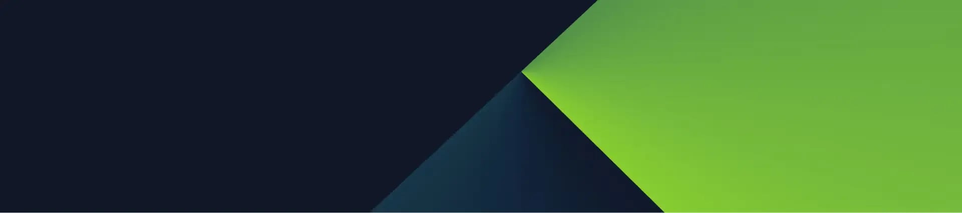 Dekoratives Banner mit dunkelblauen und grünen Akzenten