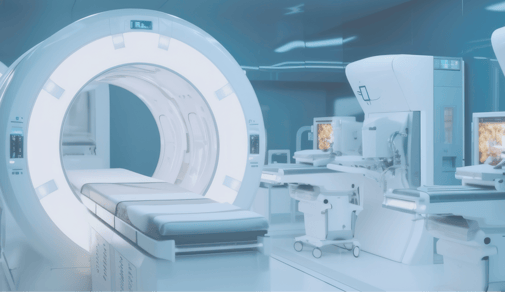 Medical imaging equipment in a modern healthcare facility.