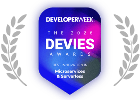 Developer Week Devies 2026 Microservices and Serverless award badge