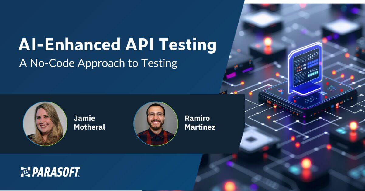 Tests d'API améliorés par l'IA : une approche de test sans code - Parasoft