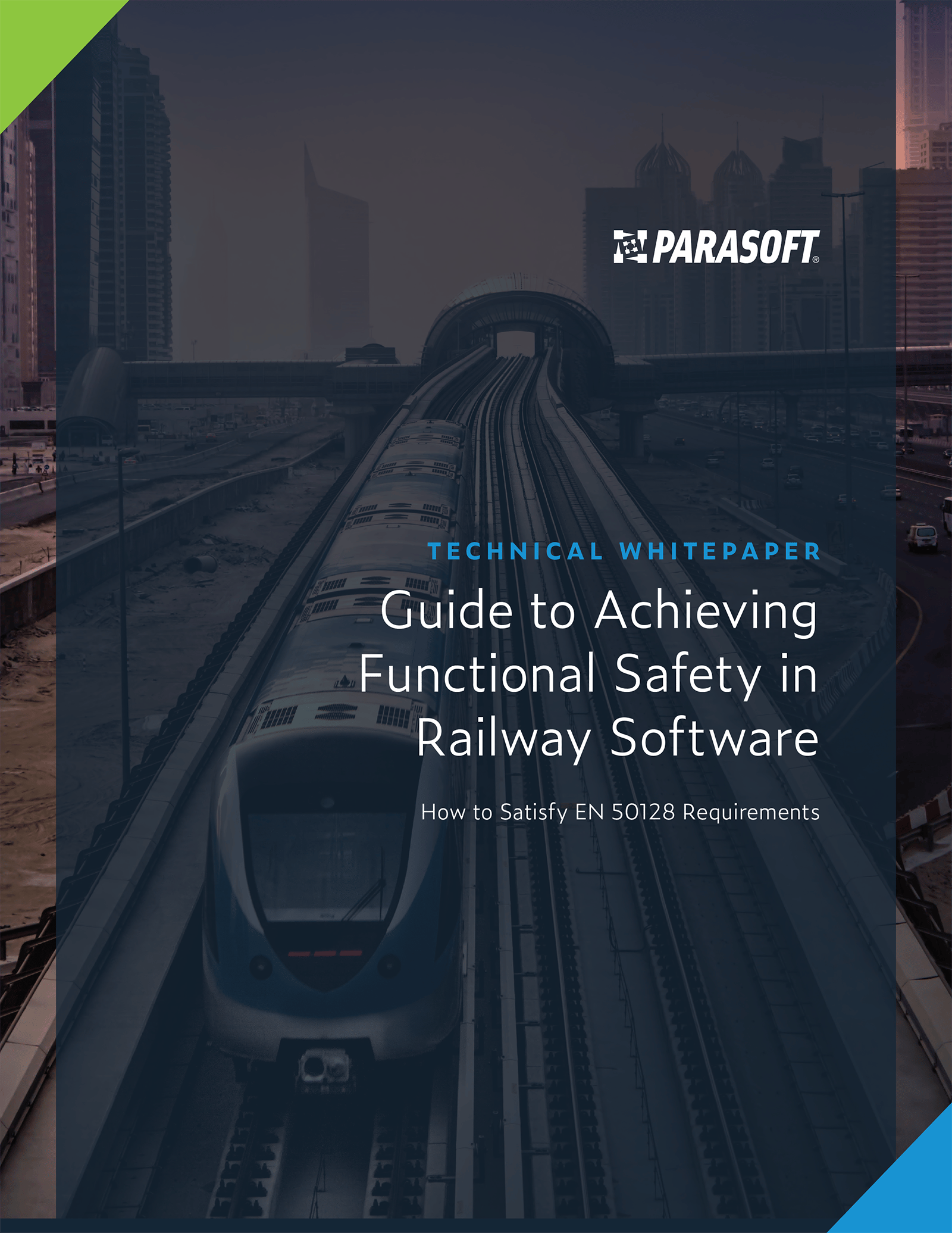 Guide to Achieving Functional Safety in Railway Software: How to Satisfy EN 50128 Requirements whitepaper cover image